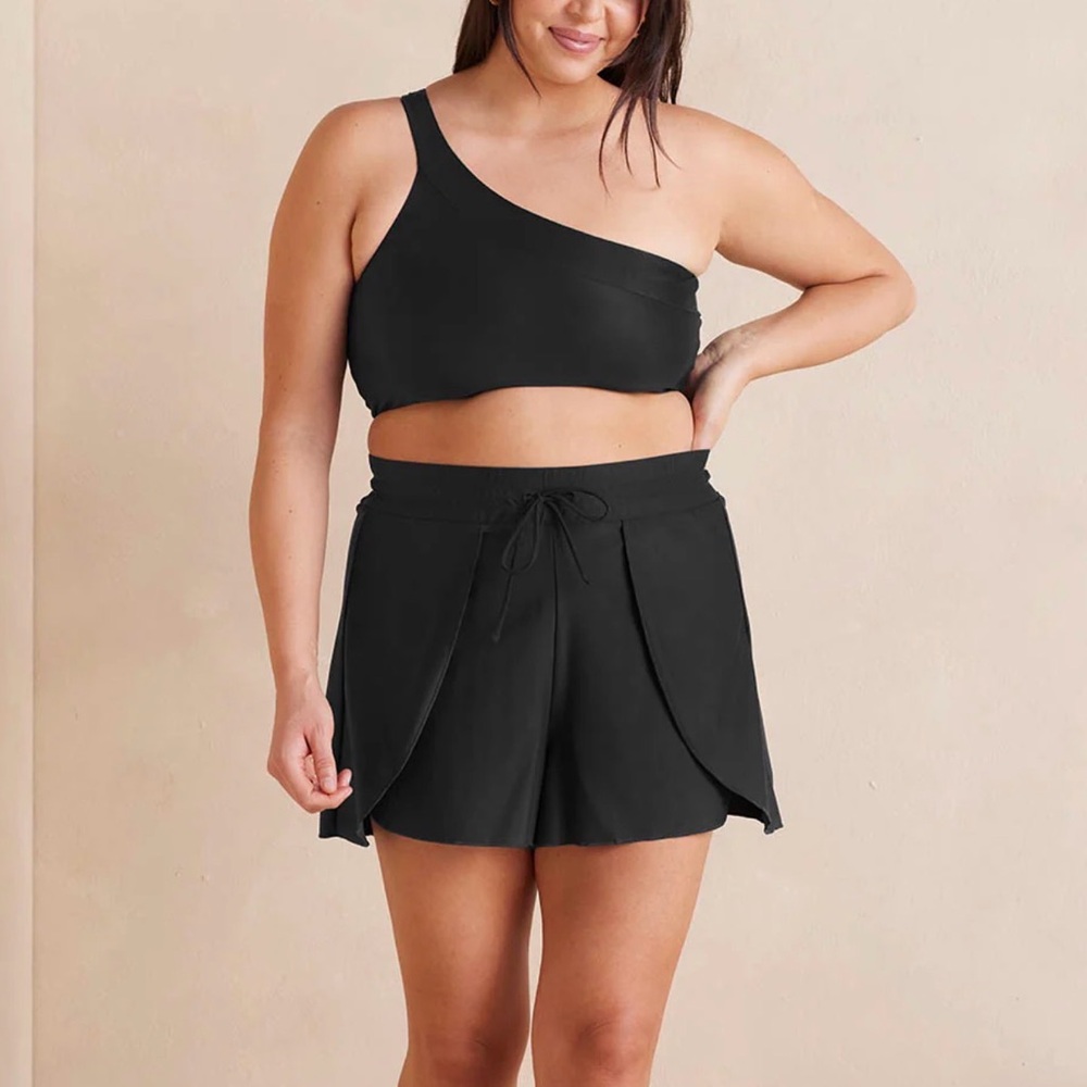 Summersalt Sea to Shore Swim Short- Sea Urchin (Black)